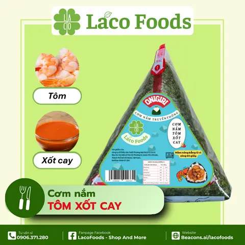 Hình ảnh Cơm Nắm Tôm Xốt Cay