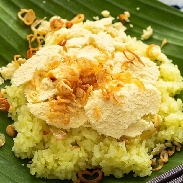 Hình ảnh XÔI XÉO ( hành phi + chà bông)