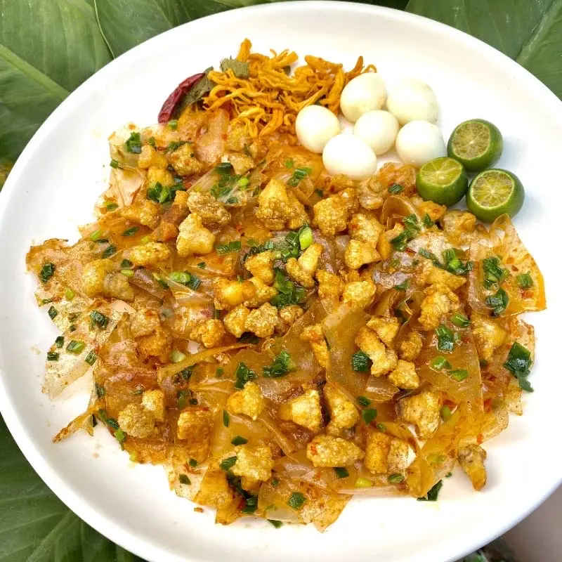 Hình ảnh Bánh tráng trộn tép mở