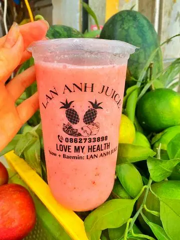 Hình ảnh Sinh tố dâu chuối ly to 700ml