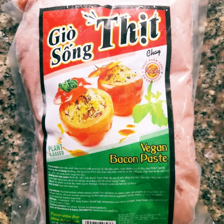 Hình ảnh Giò sống thịt chay ÂU LẠC 500g