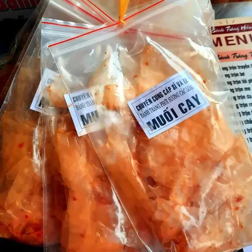 Hình ảnh Bánh Tráng Muối Cay