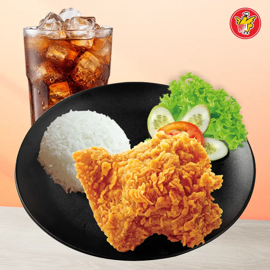 Hình ảnh Cơm Gà Giòn Giòn + Pepsi