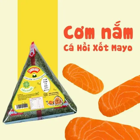 Hình ảnh Cơm nắm cá hồi xốt mayo