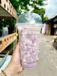Hình ảnh Sữa Latte Sốt Khoai Môn Tươi
