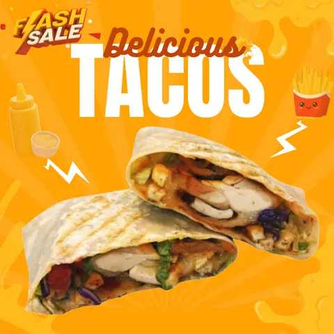 Hình ảnh Big tacos gà áp chảo sốt thái