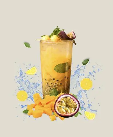 Hình ảnh Trà xoài chanh leo - 650ml/cốc 