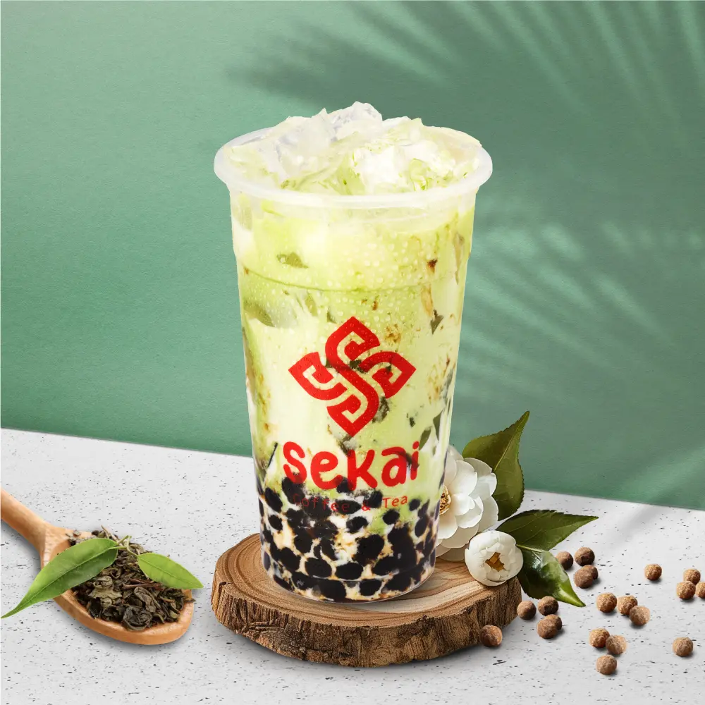 Hình ảnh Sữa Tươi Matcha Đường Đen  (L)