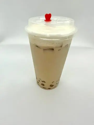 Hình ảnh Trà sữa trân châu kem phô mai -  Sweet Cheese Bubble Milk Tea -  甜芝士珍珠奶茶