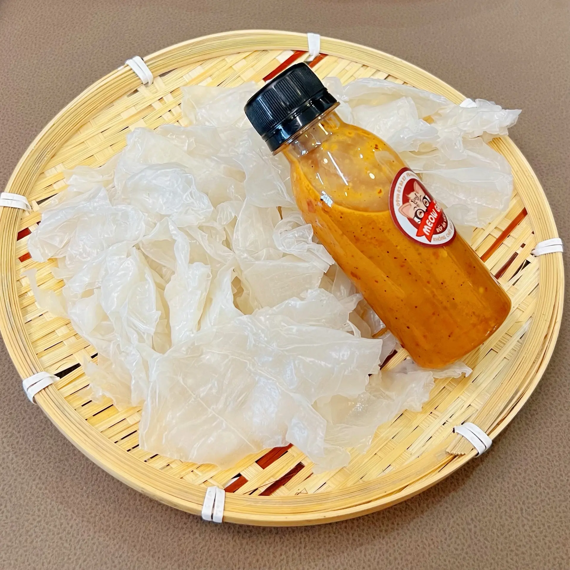 Hình ảnh Set Chấm 2: Muối Sữa Tắc Cay + Bánh Tráng Phơi Sương Xé