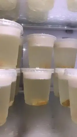 Hình ảnh Rau câu dừa ly - topping nho khô