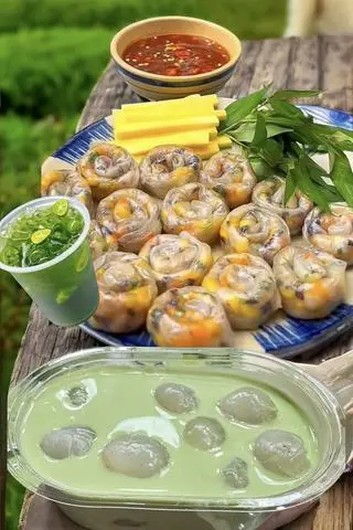 Hình ảnh COMBO 3( Bánh tráng lụi+ Khúc bạch vải+ Tắc thái xanh)