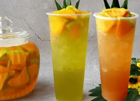 Hình ảnh Trà dưa lưới ly lớn 700ml