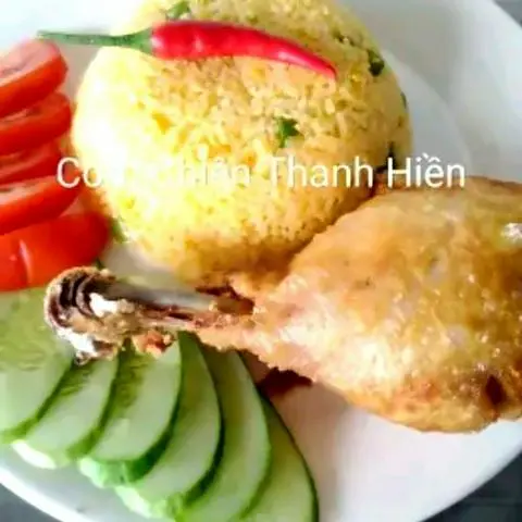 Hình ảnh Cơm đùi gà xối mỡ