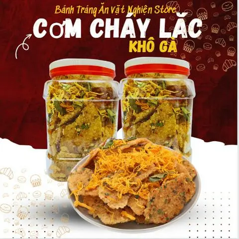Hình ảnh Cơm Cháy Lắc Khô Gà 300gr