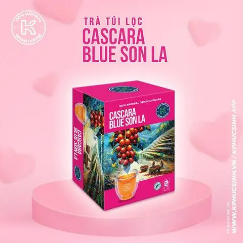 Hình ảnh Trà Túi Lọc Cascara Blue Son La Hộp Giấy (15 gói)