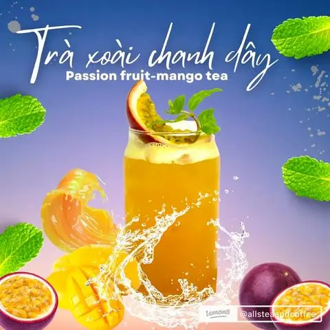 Hình ảnh trà xoài chanh dây