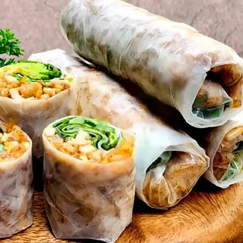 Hình ảnh Gỏi Cuốn( Chà Bông  )2 cuốn Chấm Tương