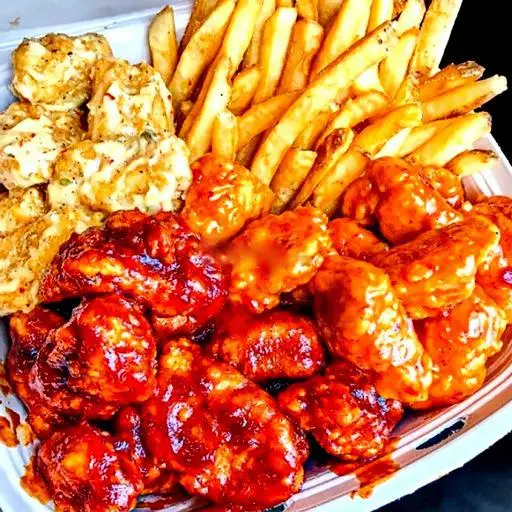 Hình ảnh Combo Mix 3 vị : Super Gà Popcorn + Khoai Tây Chiên + Tokbokki + 2lon Coca/Pepsi