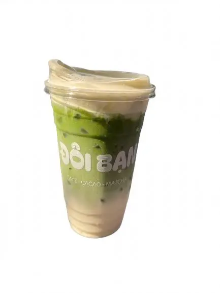 Hình ảnh Matcha Latte sữa hạt kem muối
