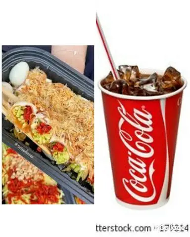 Hình ảnh bạn tránh cuộn sốt chà bông - tặng 1 ly coca