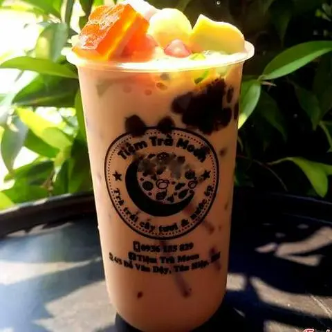 Hình ảnh Hồng trà sữa đậm vị full topping