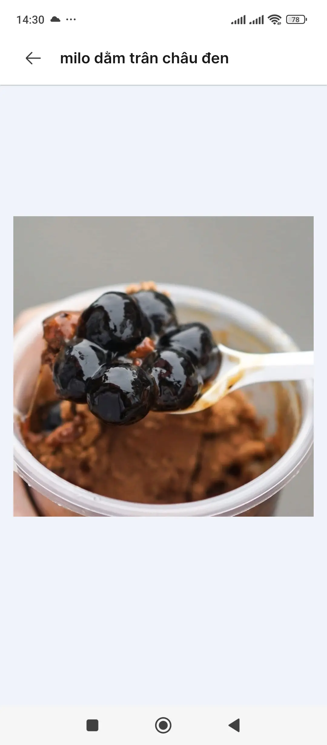 Hình ảnh Milo dằm trân châu sữa chua