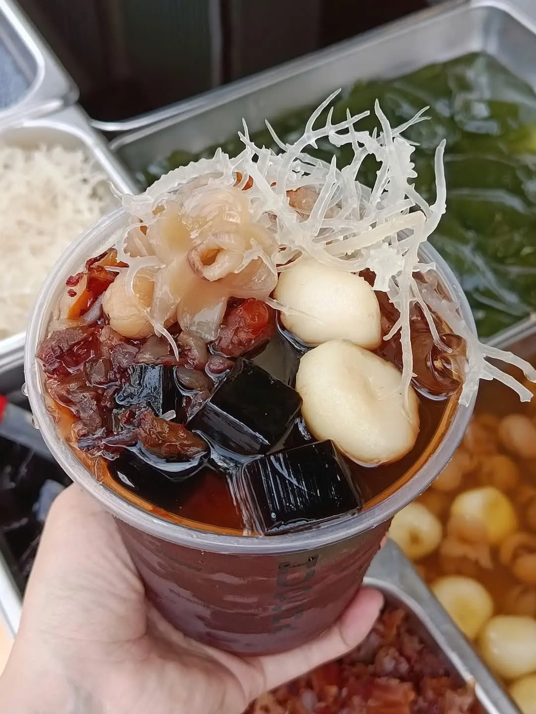 Hình ảnh Nước Sâm Ít Ngọt Full Topping 