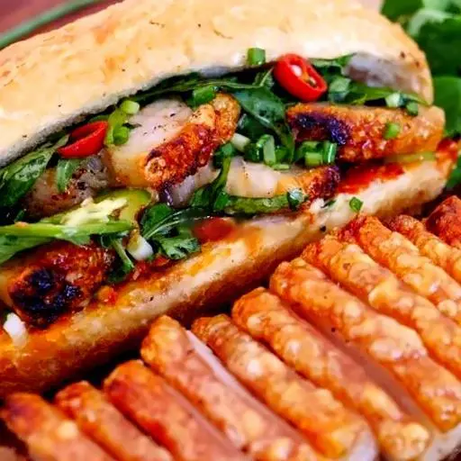 Hình ảnh Bánh mì heo quay