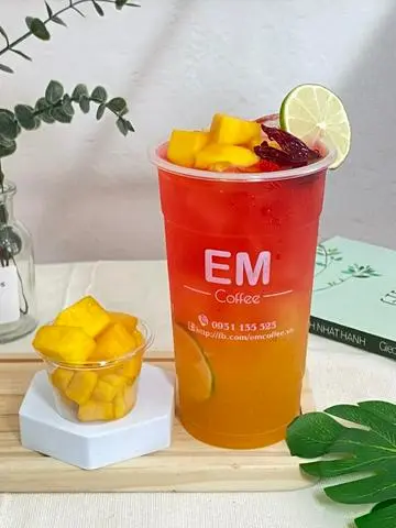 Hình ảnh Trà xoài hồng (size phủ phê 700ml)