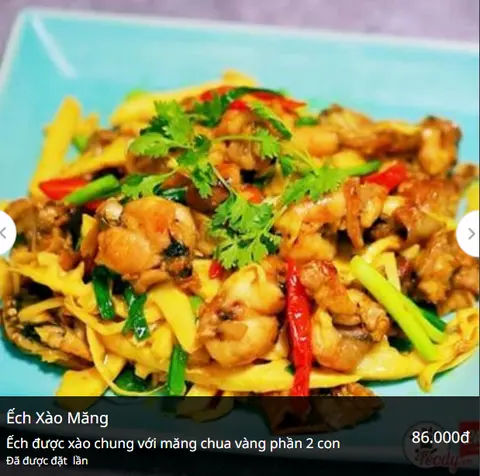 Hình ảnh Ếch xào măng