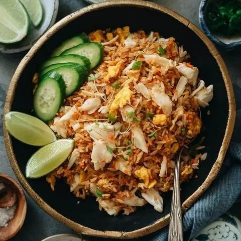 Hình ảnh Cơm chiên cà-ri Ghẹ
