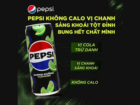 Hình ảnh Pepsi Chanh Không Calo + tẩy đá 