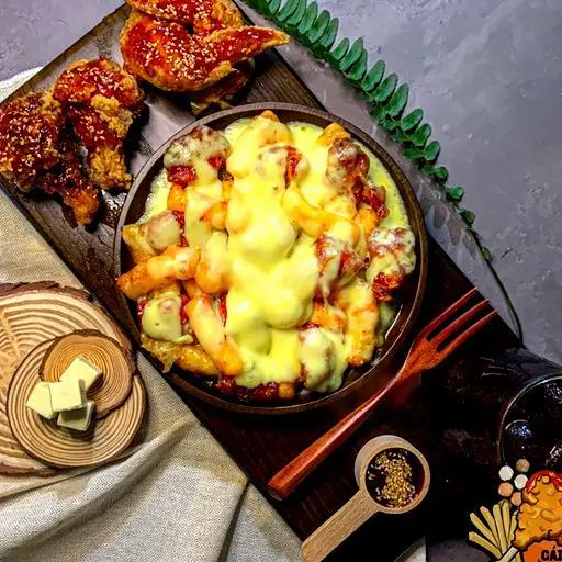 Hình ảnh Combo tan chảy gà popcorn cay tan chảy - 4 miếng cánh gà - 1 pepsi không calo