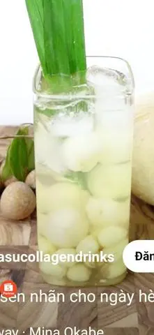 Hình ảnh nước dừa sen nhãn ly 1 lít 