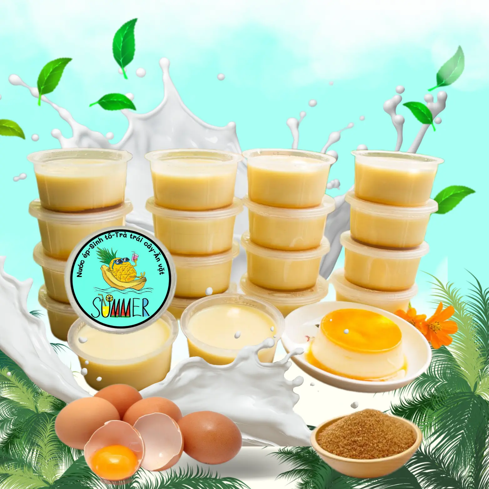 Hình ảnh Bánh Flan Hũ Lớn 120ml Vị Truyền Thống 