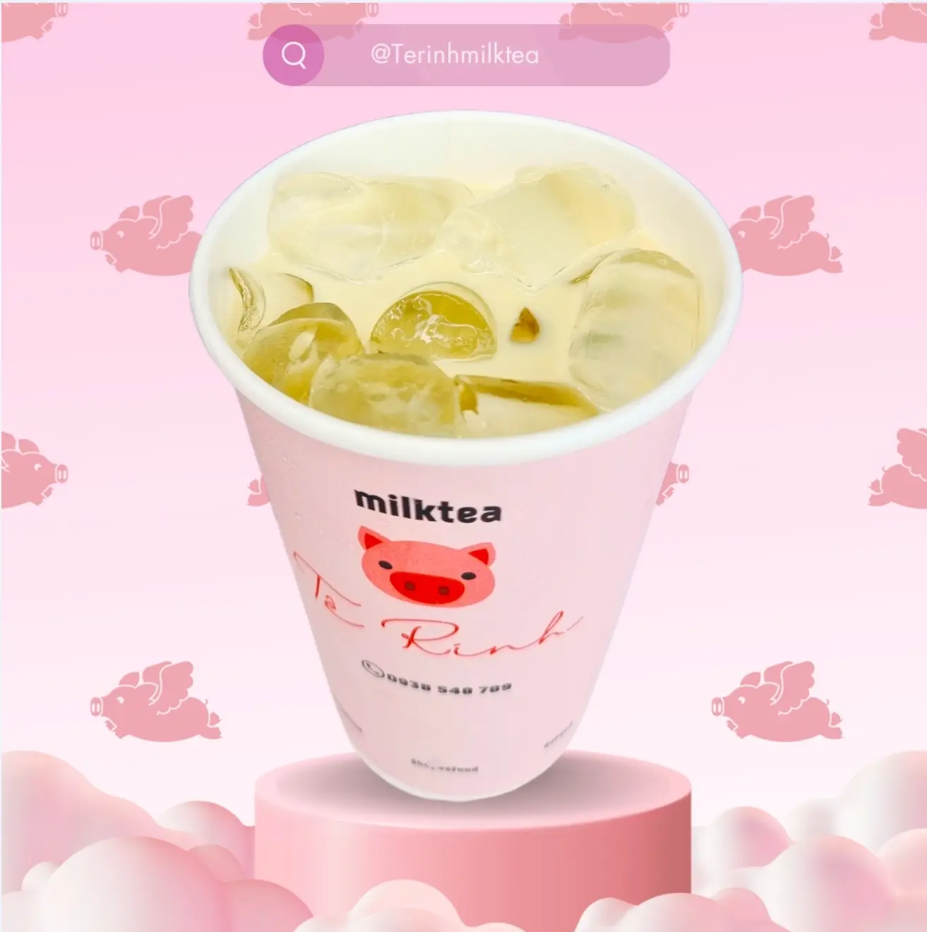 Hình ảnh Ô Long Hoa Mẫu Đơn Sữa