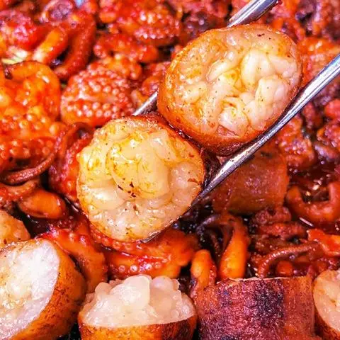 Hình ảnh Lòng Mỡ Bò Chiên Mắm/Sate