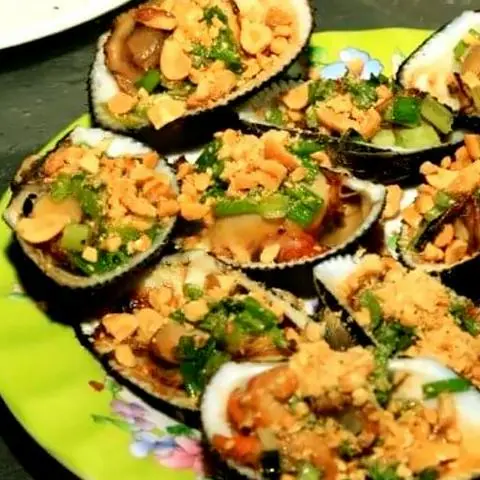 Hình ảnh Sò Lông Nướng Mỡ Hành
