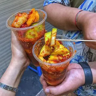 Hình ảnh Lắc 3 món: Xoài + Ổi + Thơm