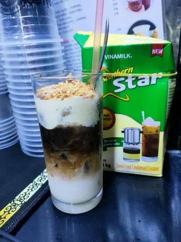 Hình ảnh Cafe kem dừa nướng
