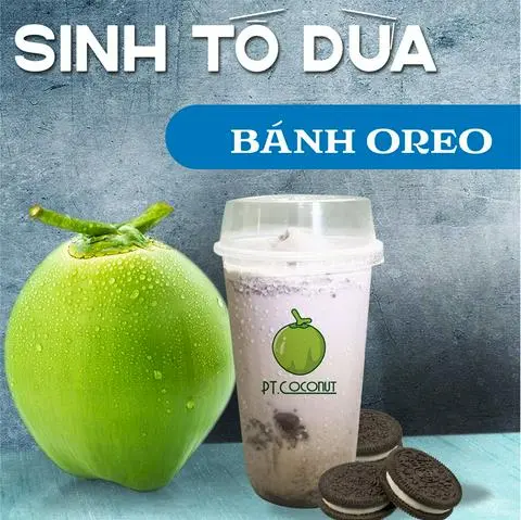 Hình ảnh Sinh Tố Dừa - Bánh Oreo 