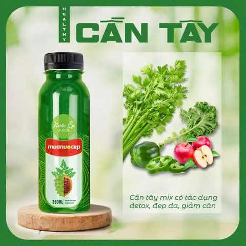 Hình ảnh Nước Ép Cần Tây - Táo - Ớt Chuông - Kale Healthy