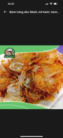 Hình ảnh bánh tráng dẻo chay  muối.hành phi .sate .tắc 