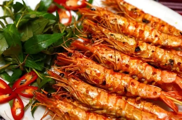 Hình ảnh Tôm nướng sả ớt