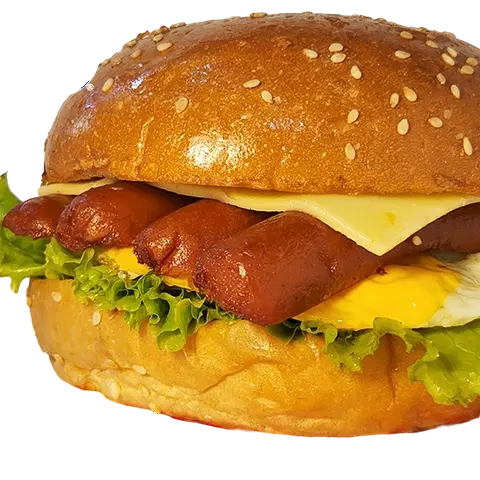 Hình ảnh Burger Xúc xích-Phomai