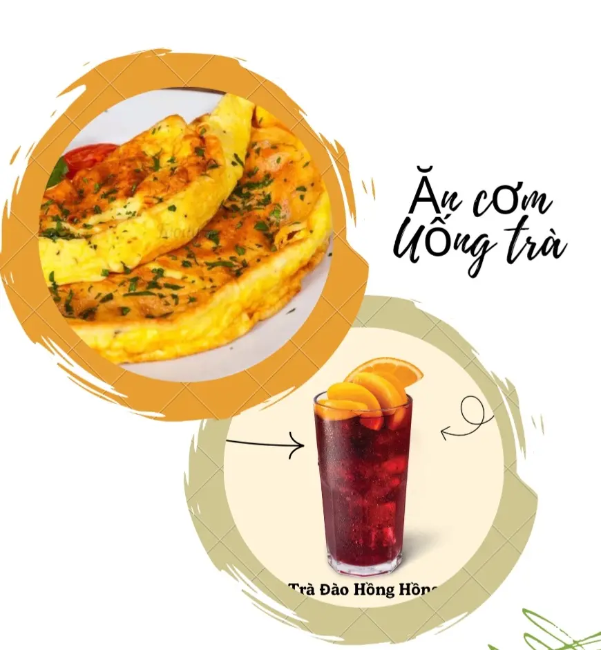Hình ảnh Cơm trứng chiên thịt bằm + Trà 