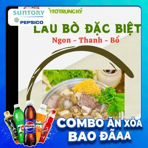 Hình ảnh Combo Lẩu Bò Tơ Nhỏ + Nước ngọt SPVB 