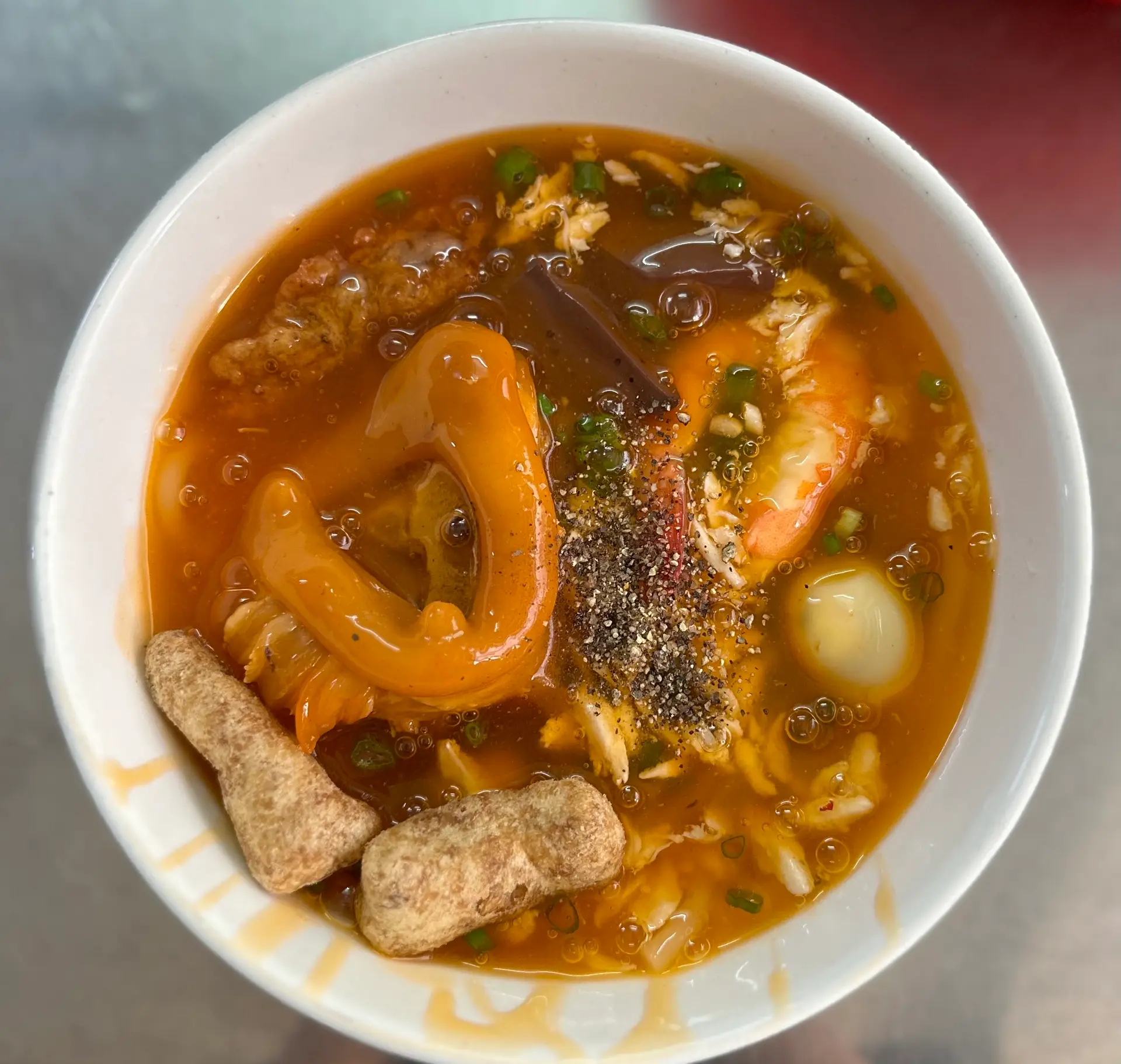 Hình ảnh Bánh canh cua thập cẩm - giò