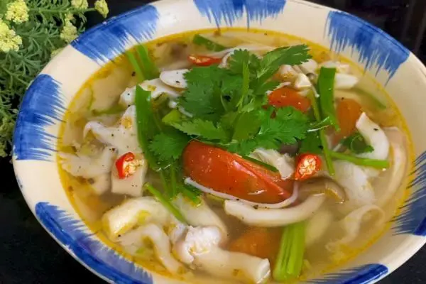 Hình ảnh Bánh canh bột gạo chay
